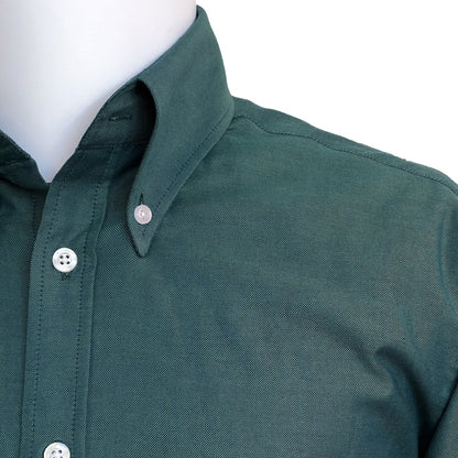 Adaptor Clothing Oxford Short Sleeve Button Down Shirt Peacock