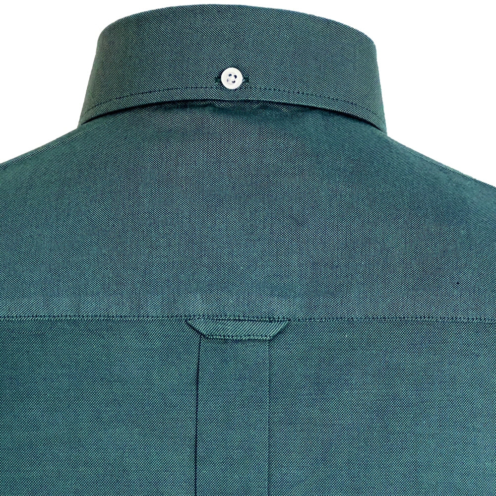 Adaptor Clothing Oxford Short Sleeve Button Down Shirt Peacock