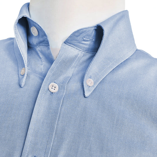 Adaptor Clothing Oxford Short Sleeve Button Down Shirt Sky Blue