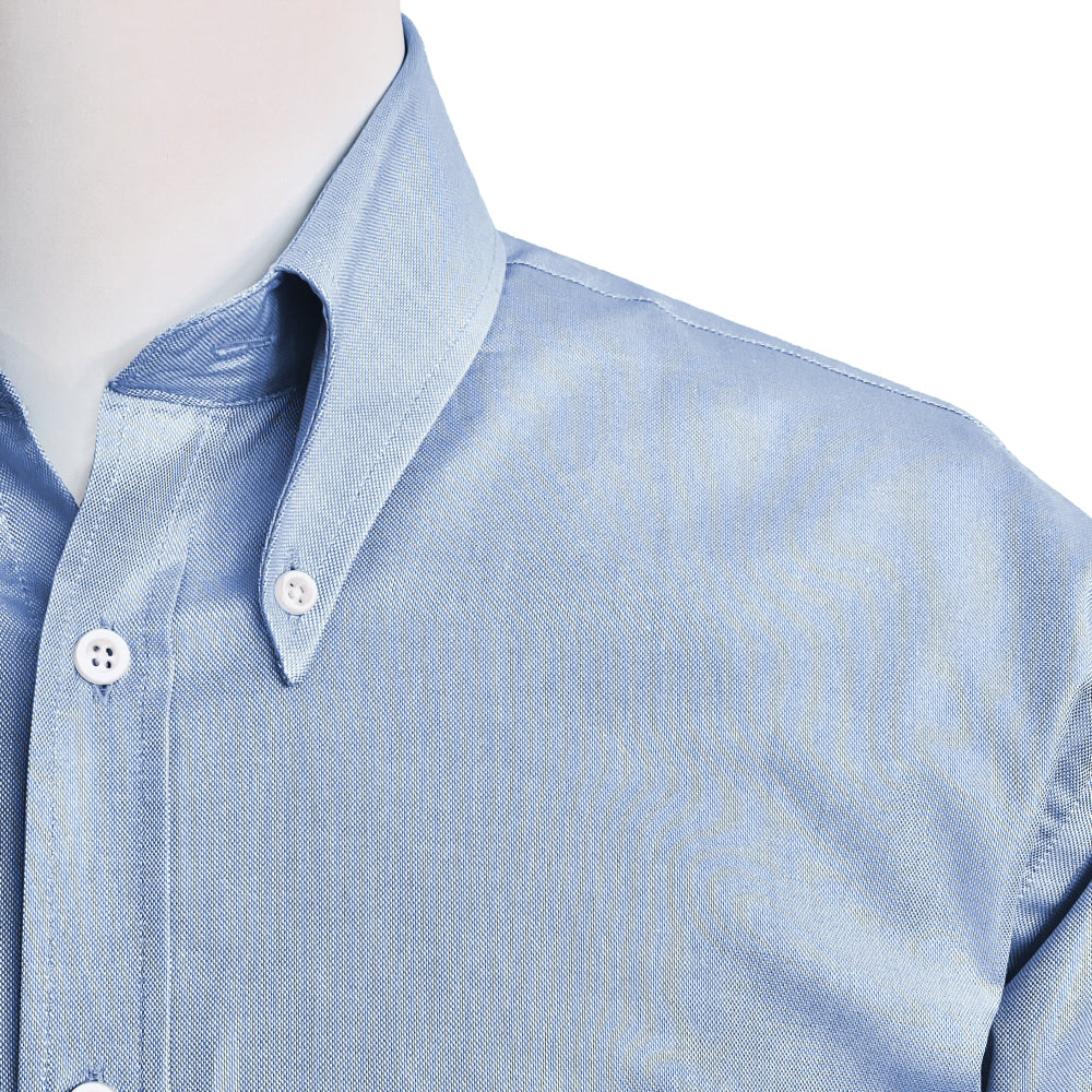 SPECIAL PURCHASE - Adaptor Clothing Oxford Short Sleeve Shirt Sky Blue