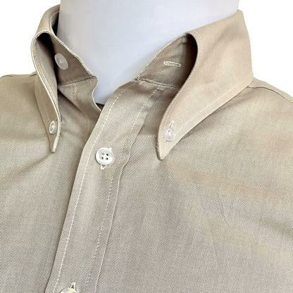 Adaptor Clothing Oxford Long Sleeve Button Down Shirt Stone