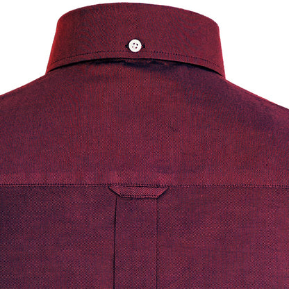 Adaptor Clothing Oxford Long Sleeve Button Down Shirt Tonic Wine