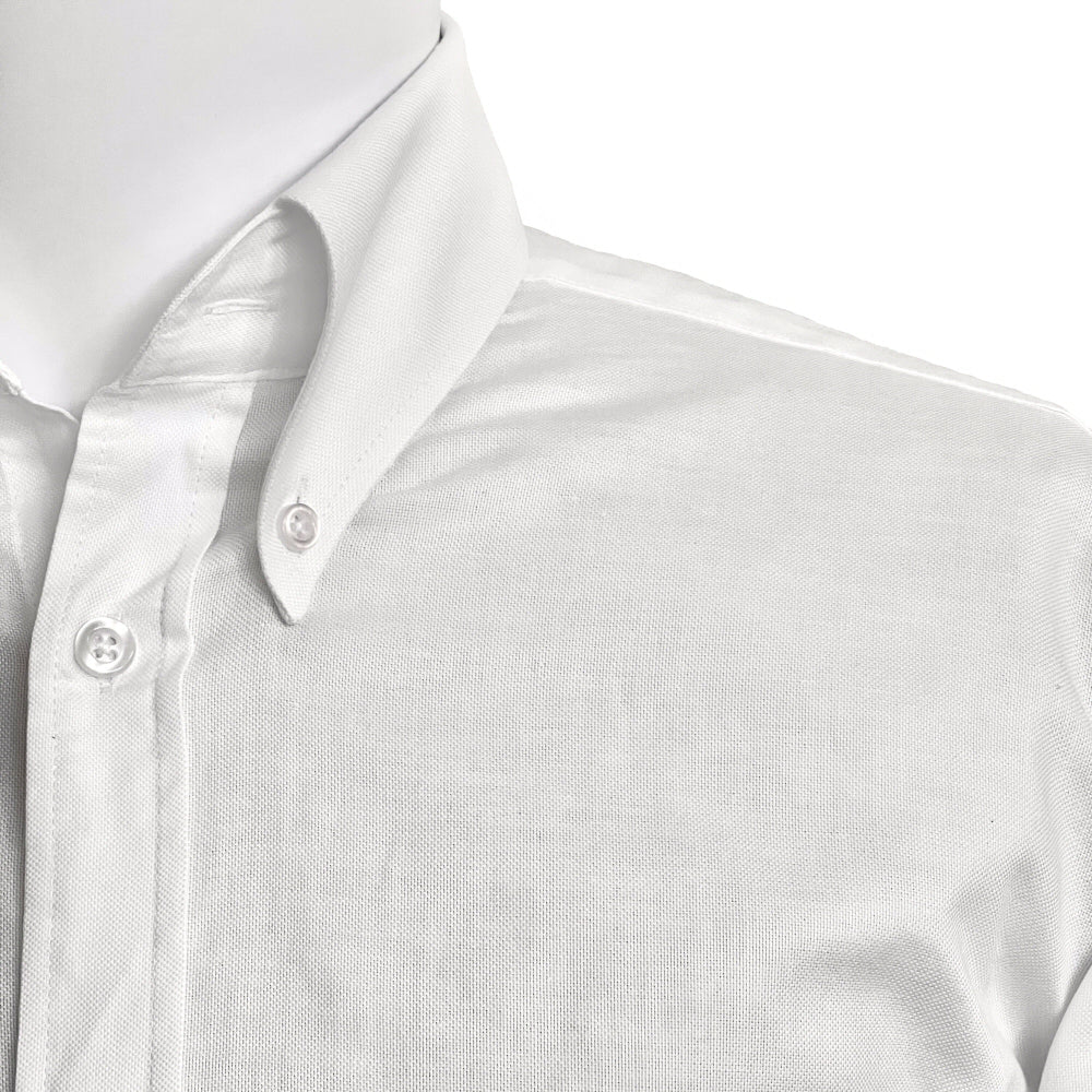 Adaptor Clothing Oxford Short Sleeve Button Down Shirt White