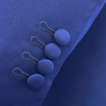 Adaptor Clothing Mod 3 Button Texture Plain Suit ROYAL Blue