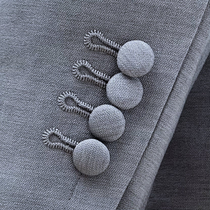 Adaptor Clothing Mod 3 Button Texture Plain Suit GREY