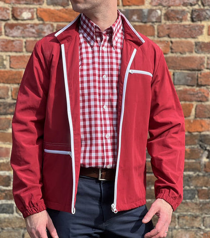 Adaptor Clothing Retro Sixties Replica Windbreaker Scarlet