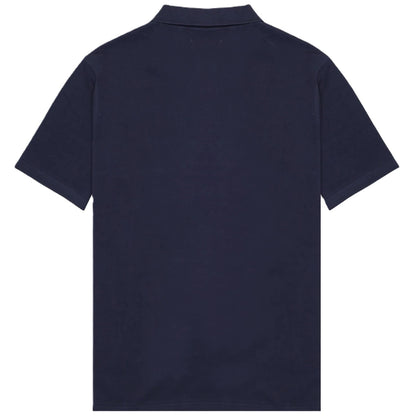Aquascutum Active Iconic Check Front Polo Shirt Navy