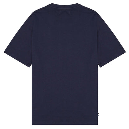 Aquascutum Active Macro Iconic Check Front T-Shirt Navy