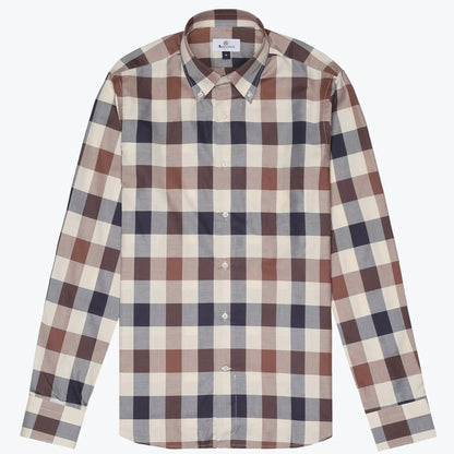 Aquascutum Iconic Macro Check Long Sleeve Shirt