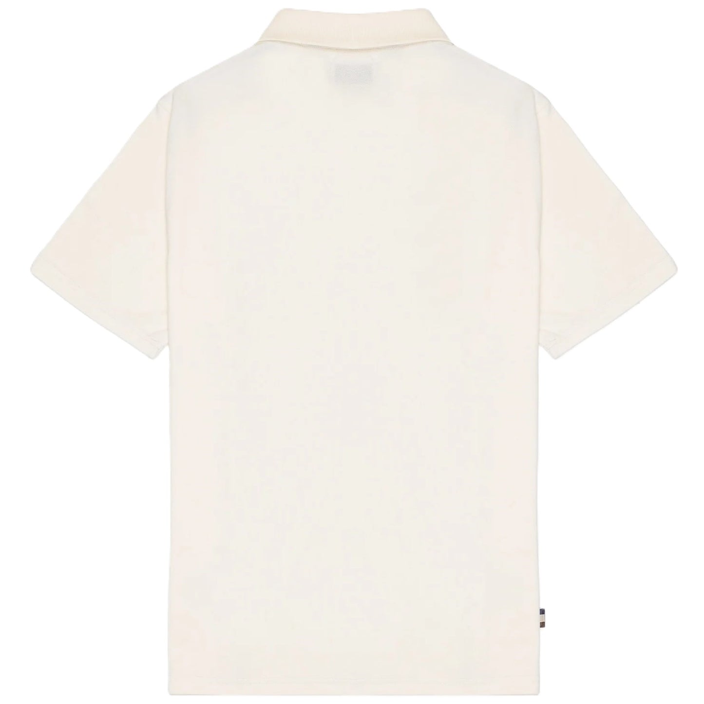 Aquascutum Active Club Check Shoulder Piquet Polo Shirt Ecru