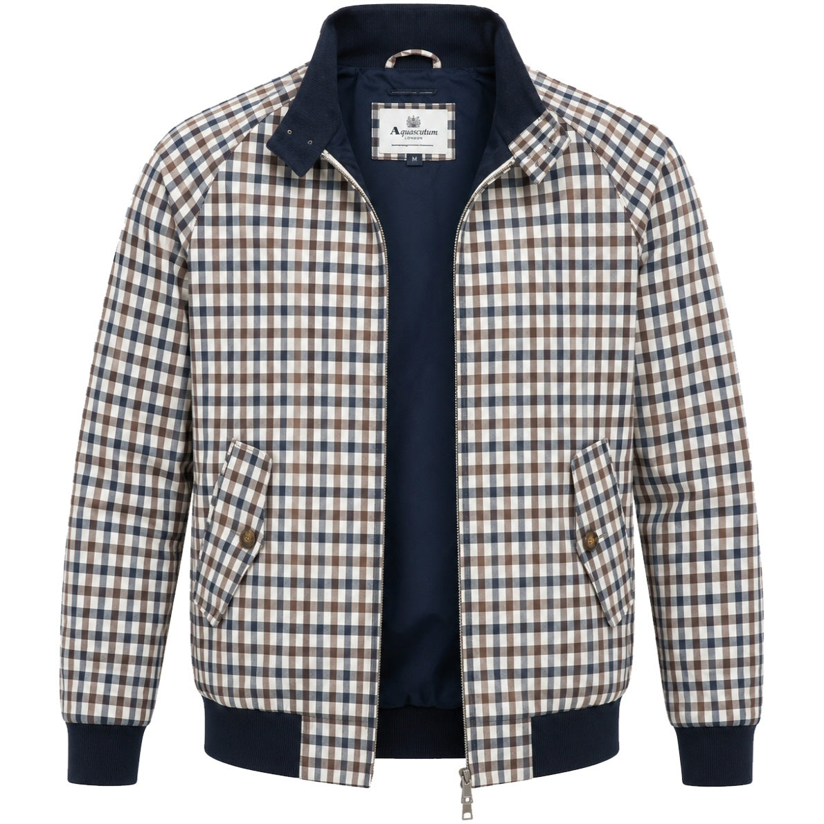 Aquascutum Archival Weatherproof Harrington Jacket Club Check