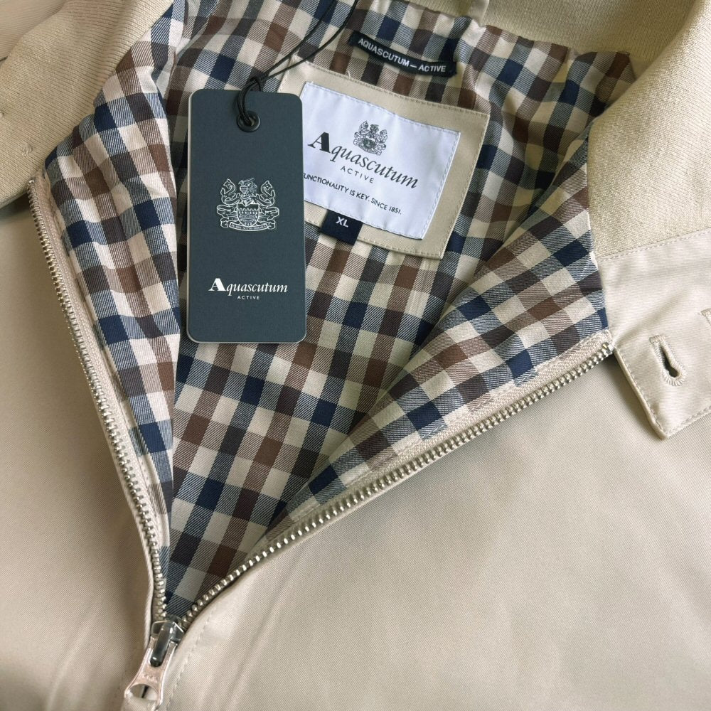 Aquascutum Active All Weather Waterproof Harrington Beige