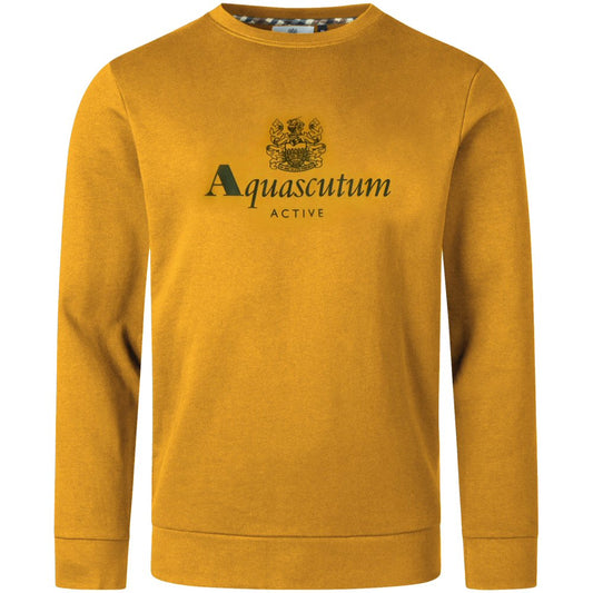 Aquascutum Active Club Check Sweatshirt Mustard