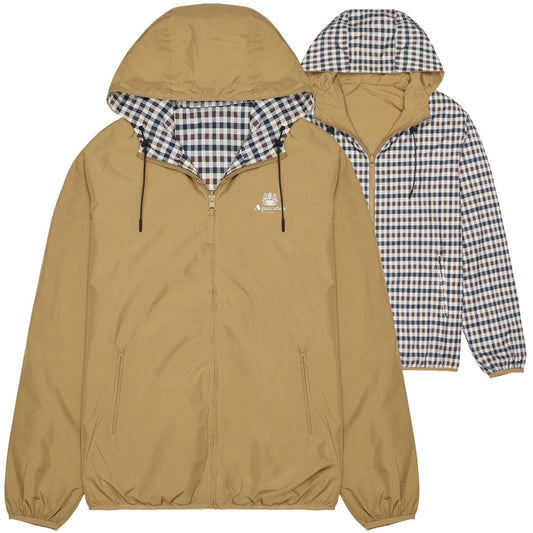 Aquascutum Active Hooded Reversible Sailor Jacket Sand