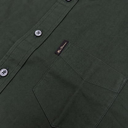 Ben Sherman Short Sleeve Oxford Shirt Green