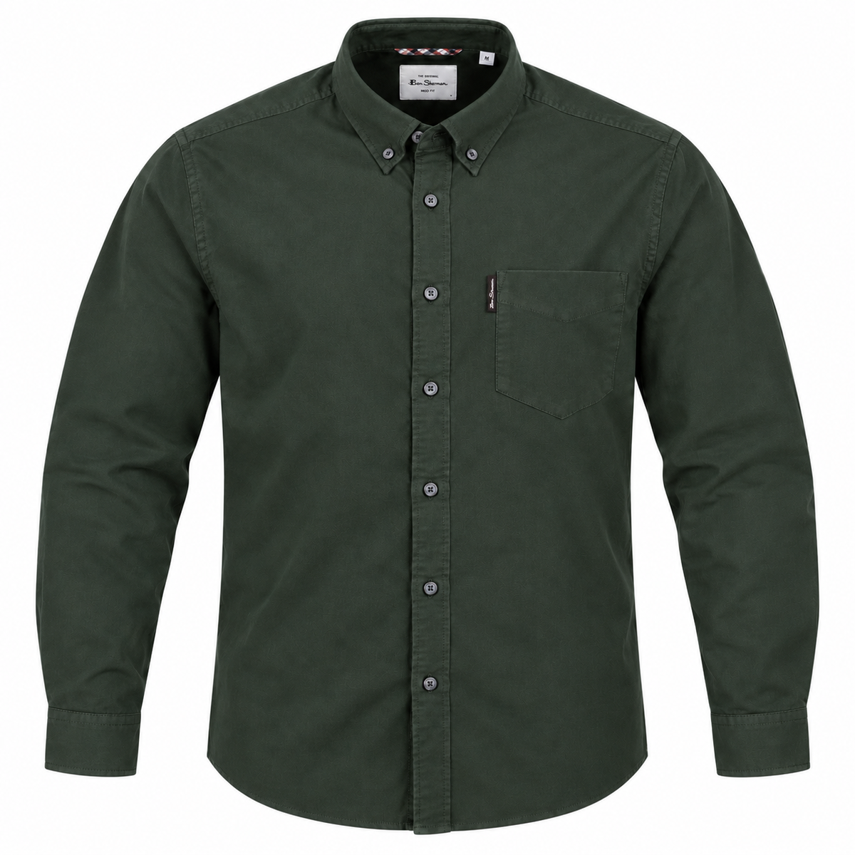 Ben Sherman Long Sleeve Oxford Shirt Green