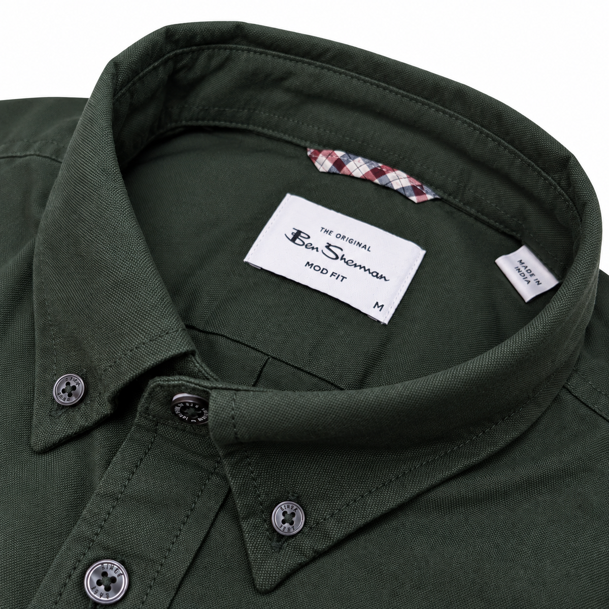 Ben Sherman Long Sleeve Oxford Shirt Green