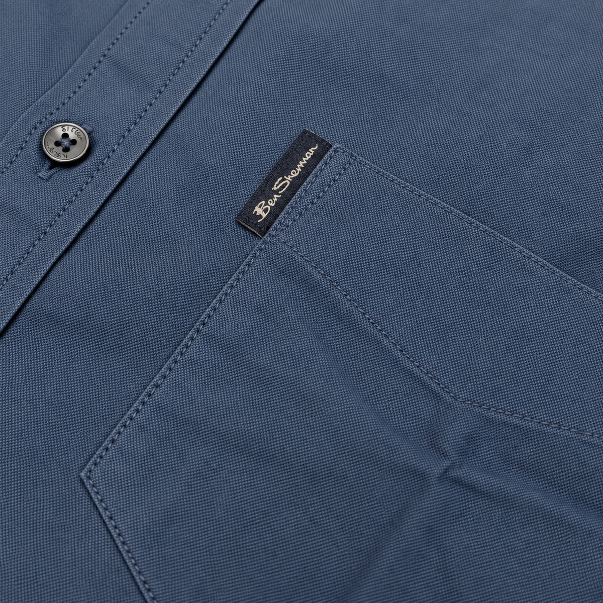 Ben Sherman Long Sleeve Oxford Shirt Mid Blue