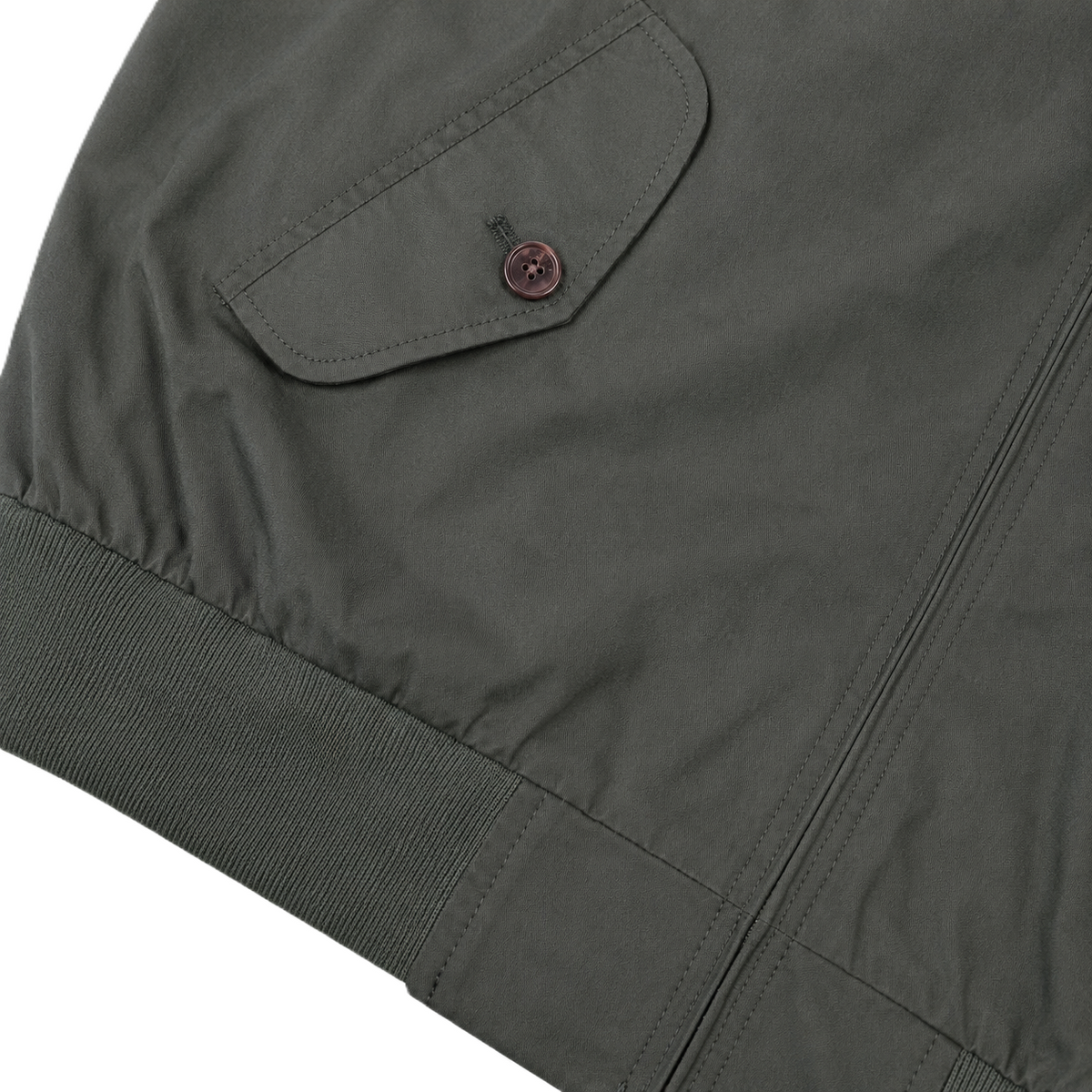 Ben Sherman Bold Check Lined Harrington Jacket Green