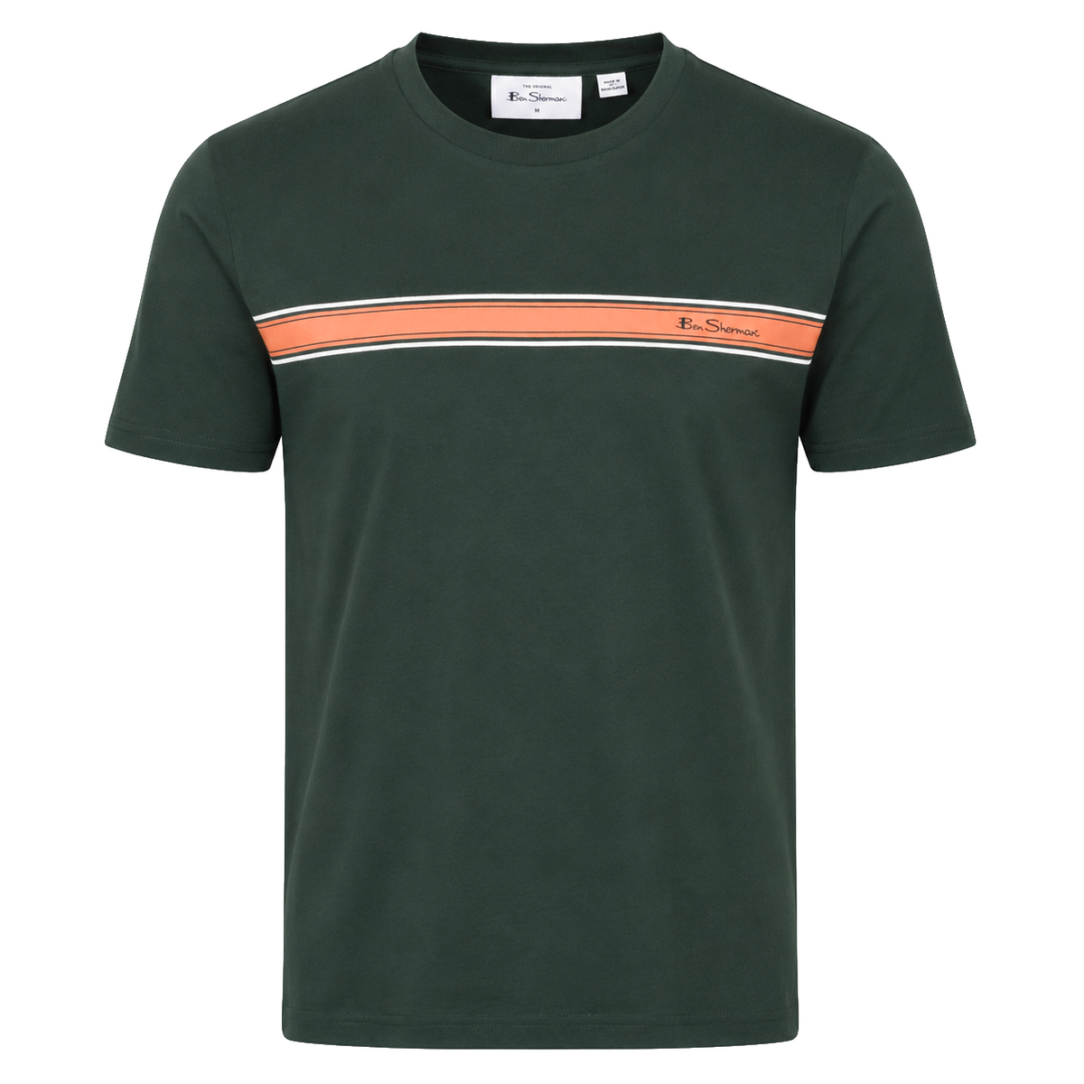 Ben Sherman Core Stripe T-Shirt Green