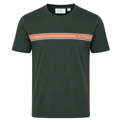 Ben Sherman Core Stripe T-Shirt Green