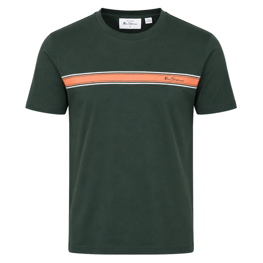 Ben Sherman Core Stripe T-Shirt Green
