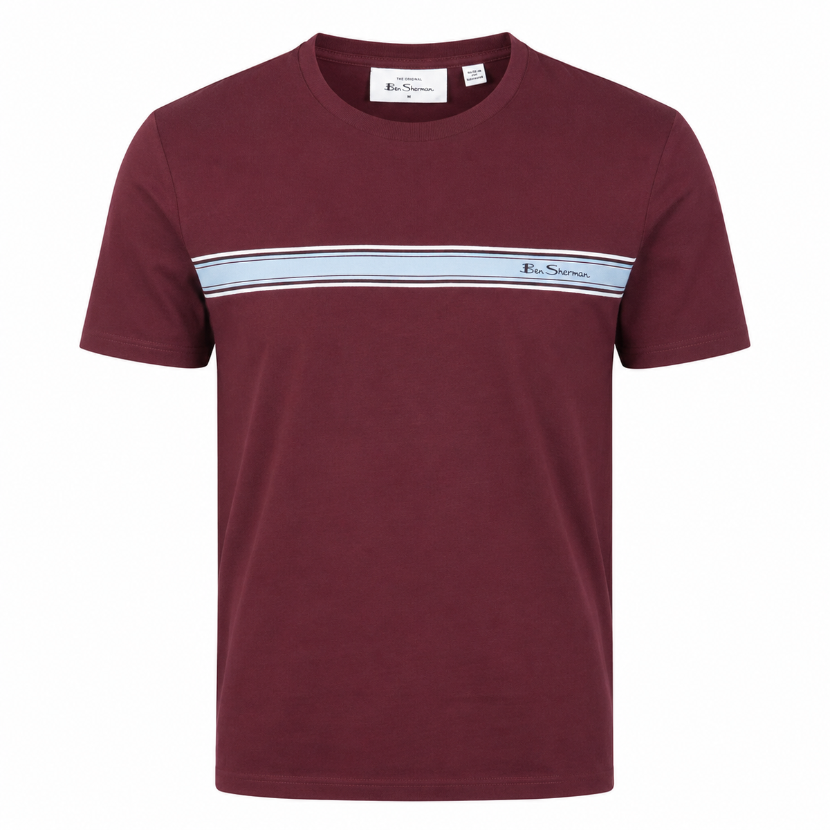 Ben Sherman Core Stripe T-Shirt Wine