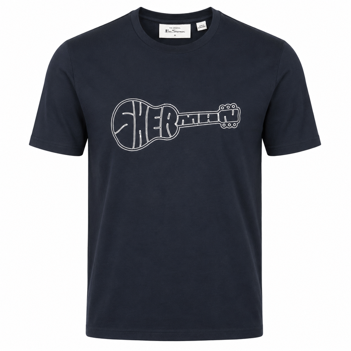 Ben Sherman Embroidered Guitar T-Shirt Navy