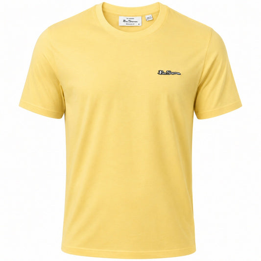 Ben Sherman Rubber Signature Badge T-Shirt Lemon