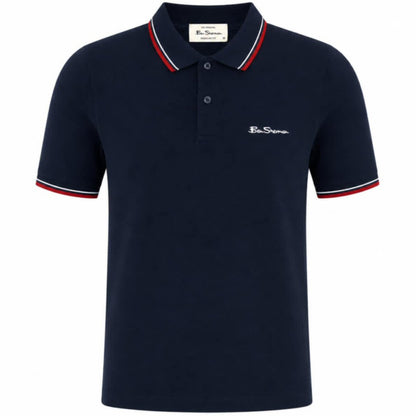 Ben Sherman Classic Signature Tipped Polo Shirt Navy