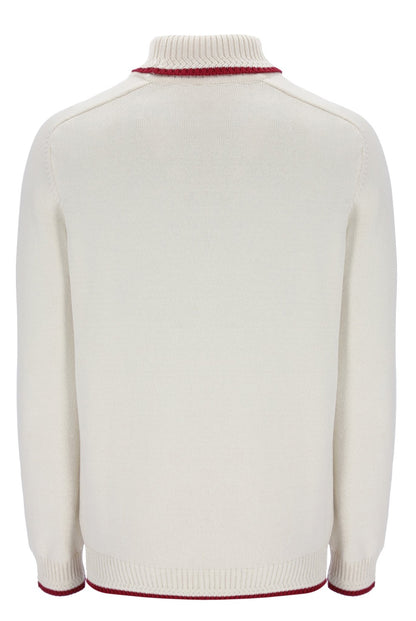 Sergio Tacchini Caruso Roll Neck Ski Jumper Off White