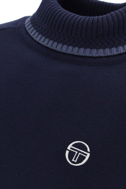 Sergio Tacchini Caruso Roll Neck Ski Jumper Navy Blue