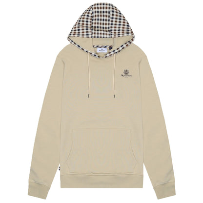 Aquascutum Active Club Check FZ Hoodie Beige