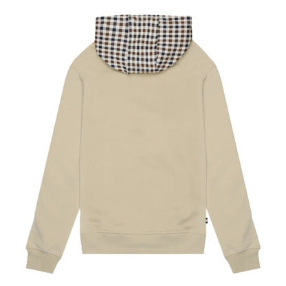Aquascutum Active Club Check FZ Hoodie Beige