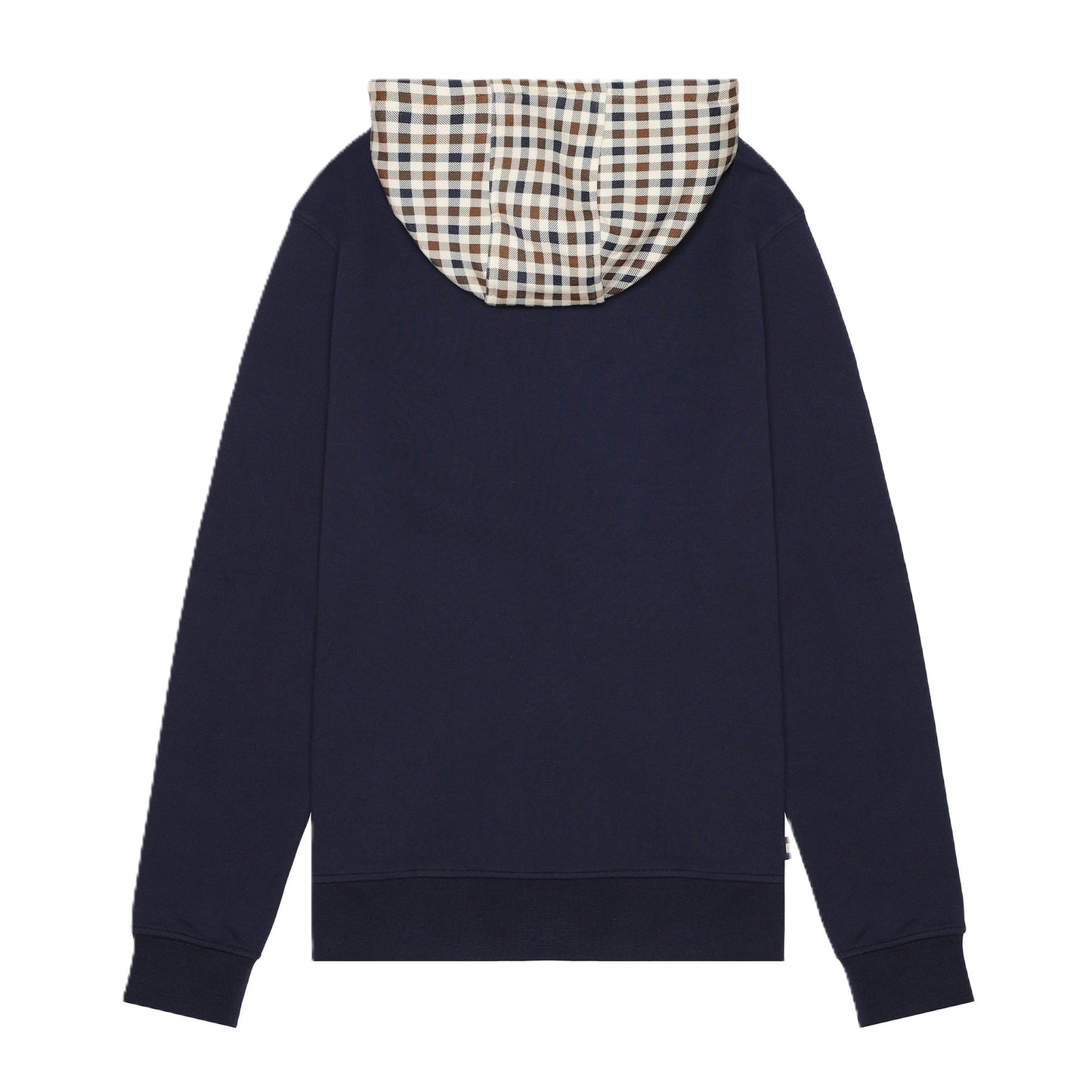 Aquascutum Active Club Check FZ Hoodie Navy