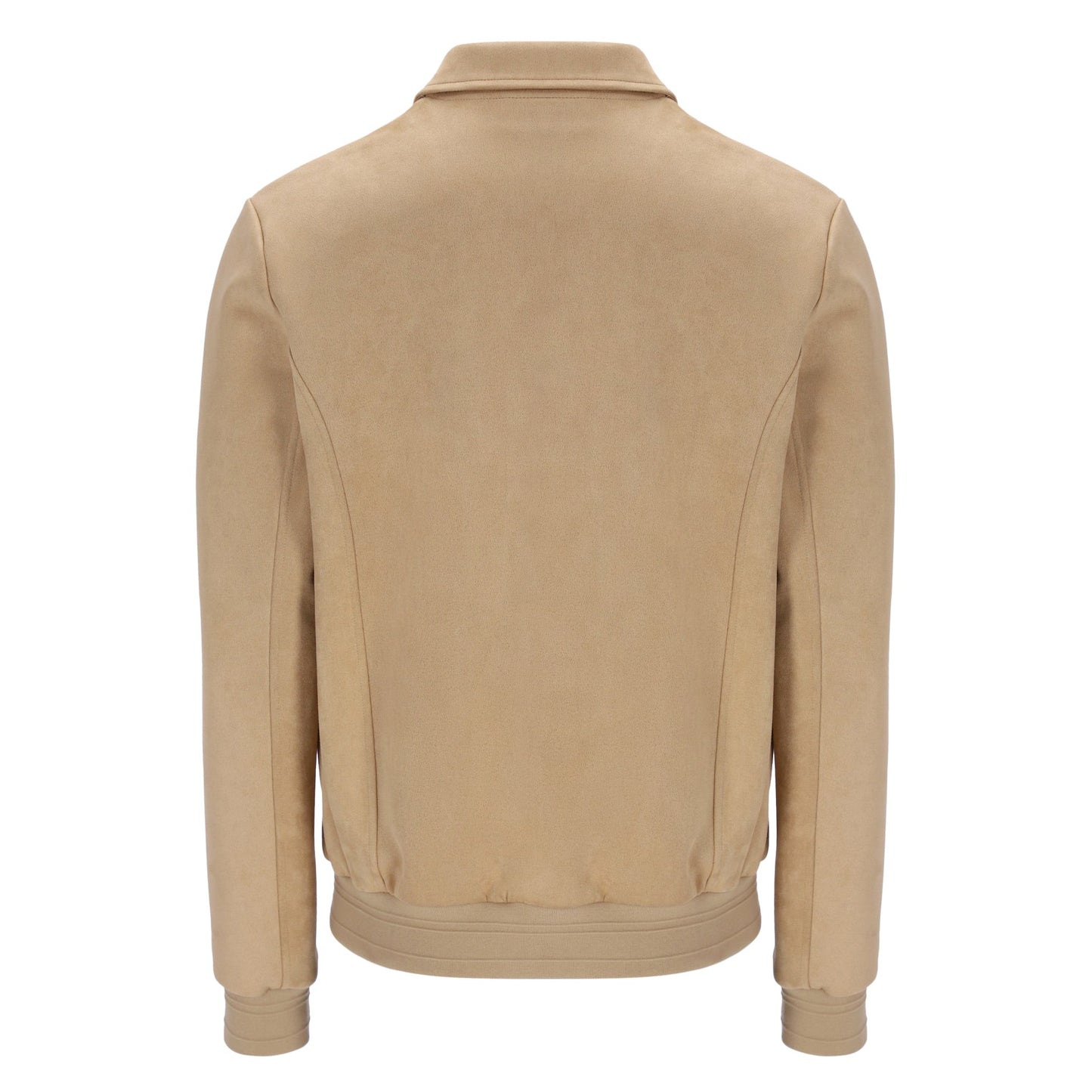 Fila Francesco Faux Suede Zip Through Track Top Beige
