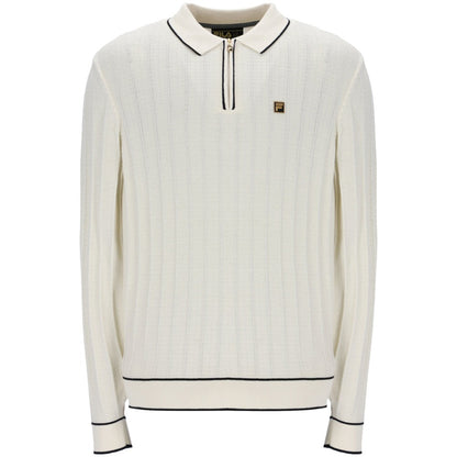 Fila Gold Collection Drop Needle Polo Ecru