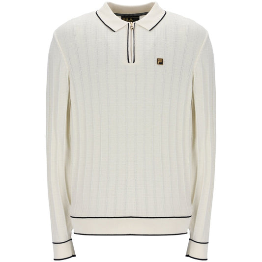 Fila Gold Collection Drop Needle Polo Ecru