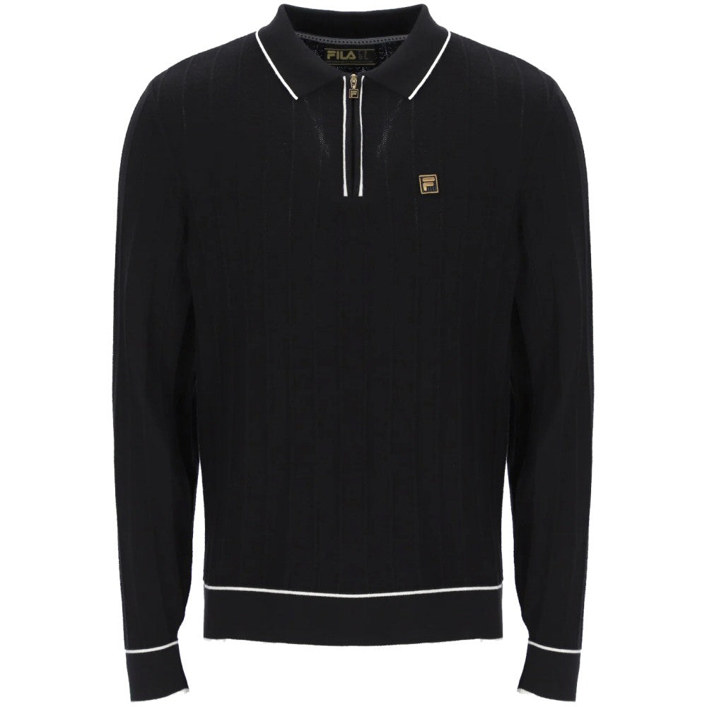 Fila Gold Collection Drop Needle Polo Black