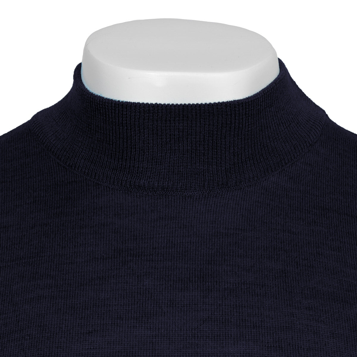 Franco Ponti Made in Italy Merino Wool TURTLE Neck Jumper Navy