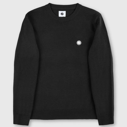 Pretty Green Merino Blend Crew Neck Black