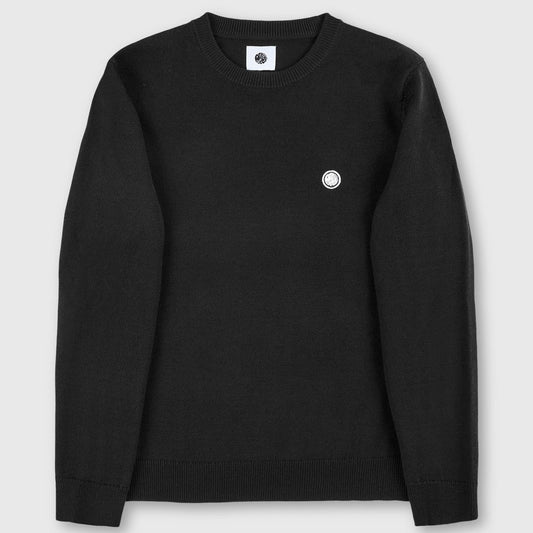 Pretty Green Merino Blend Crew Neck Black