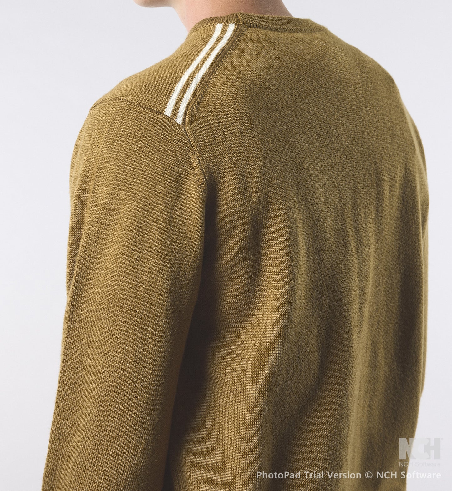 Pretty Green Merino Blend Crew Neck Tan