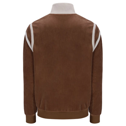 Fila Gabriele Velour Stripe Track Top Brown
