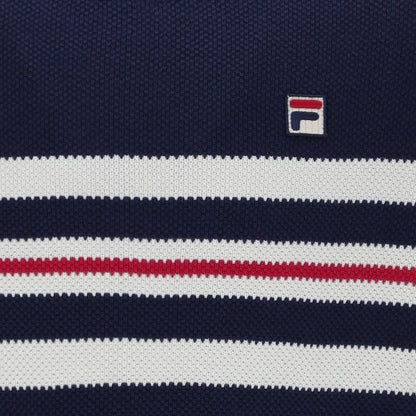 Fila Classic Waffle Knit Stripe Crew Neck Top Navy
