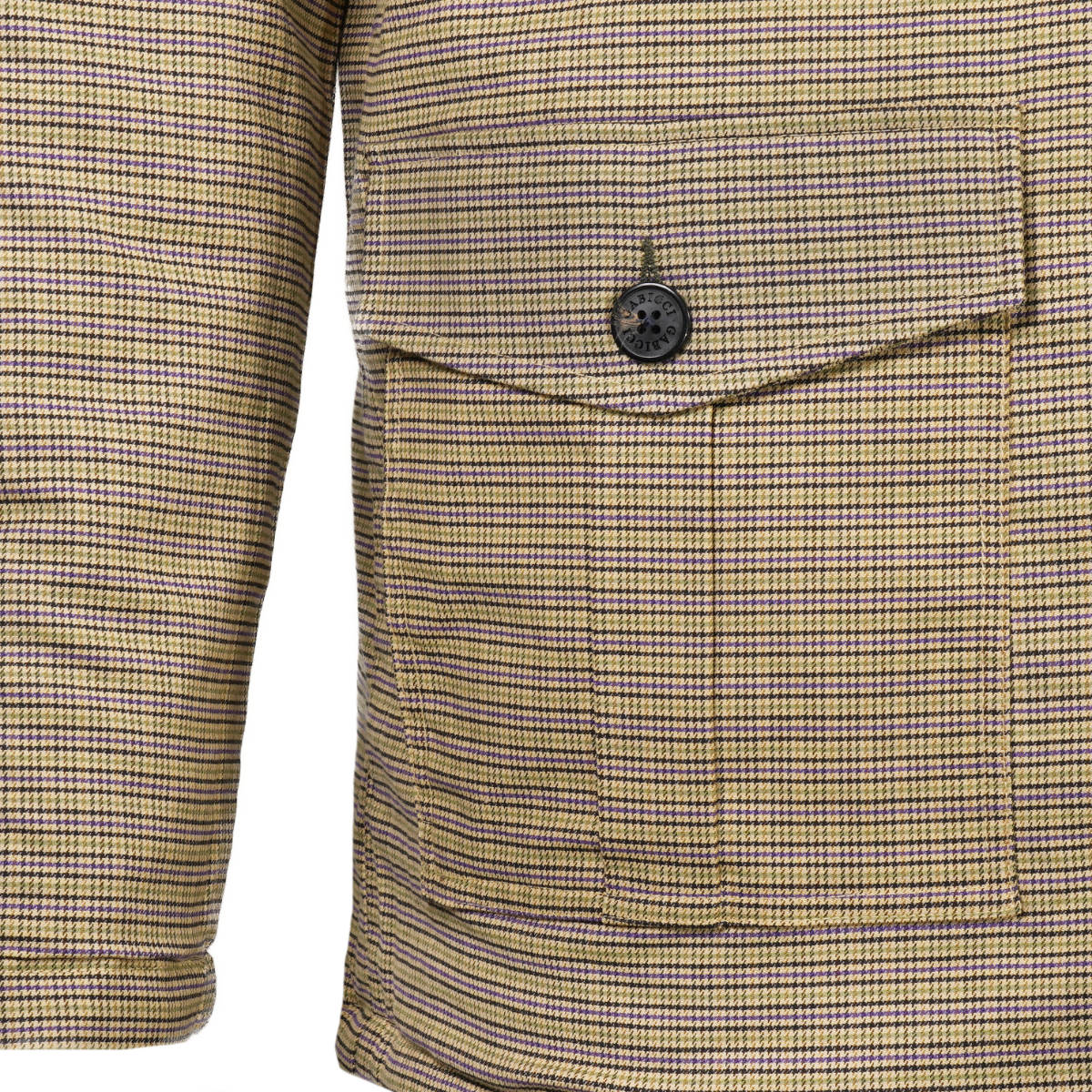 Gabicci Vintage Reversible Dogtooth Check Quilted Coat Spruce Green L