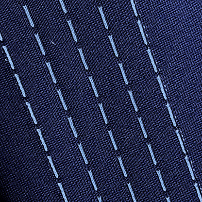 Gabicci Vintage Archive Darron Fine Gauge Zip Neck Polo Navy