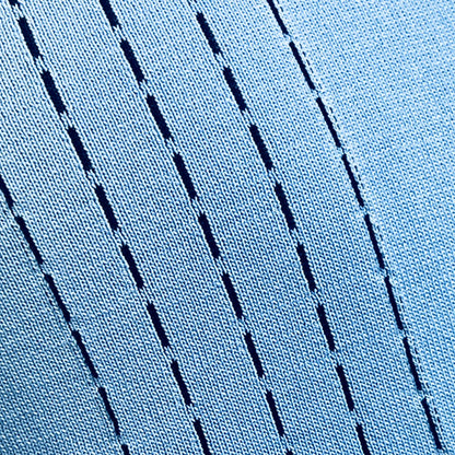 Gabicci Vintage Archive Darron Fine Gauge Zip Neck Polo Sky Blue