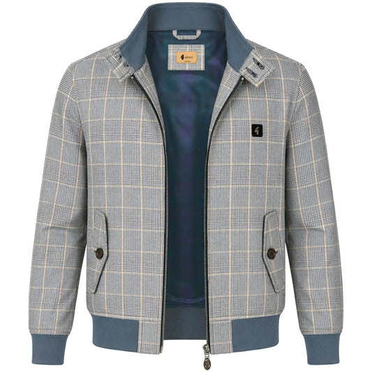Gabicci Vintage Glen Plaid Check Harrington Jacket
