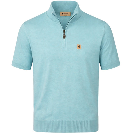 Gabicci Vintage Lasso Fine Gauge Zip Neck Mint